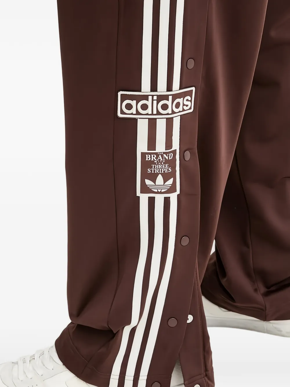 adidas Adibreak trainingsbroek met zijstreep en knoop Bruin