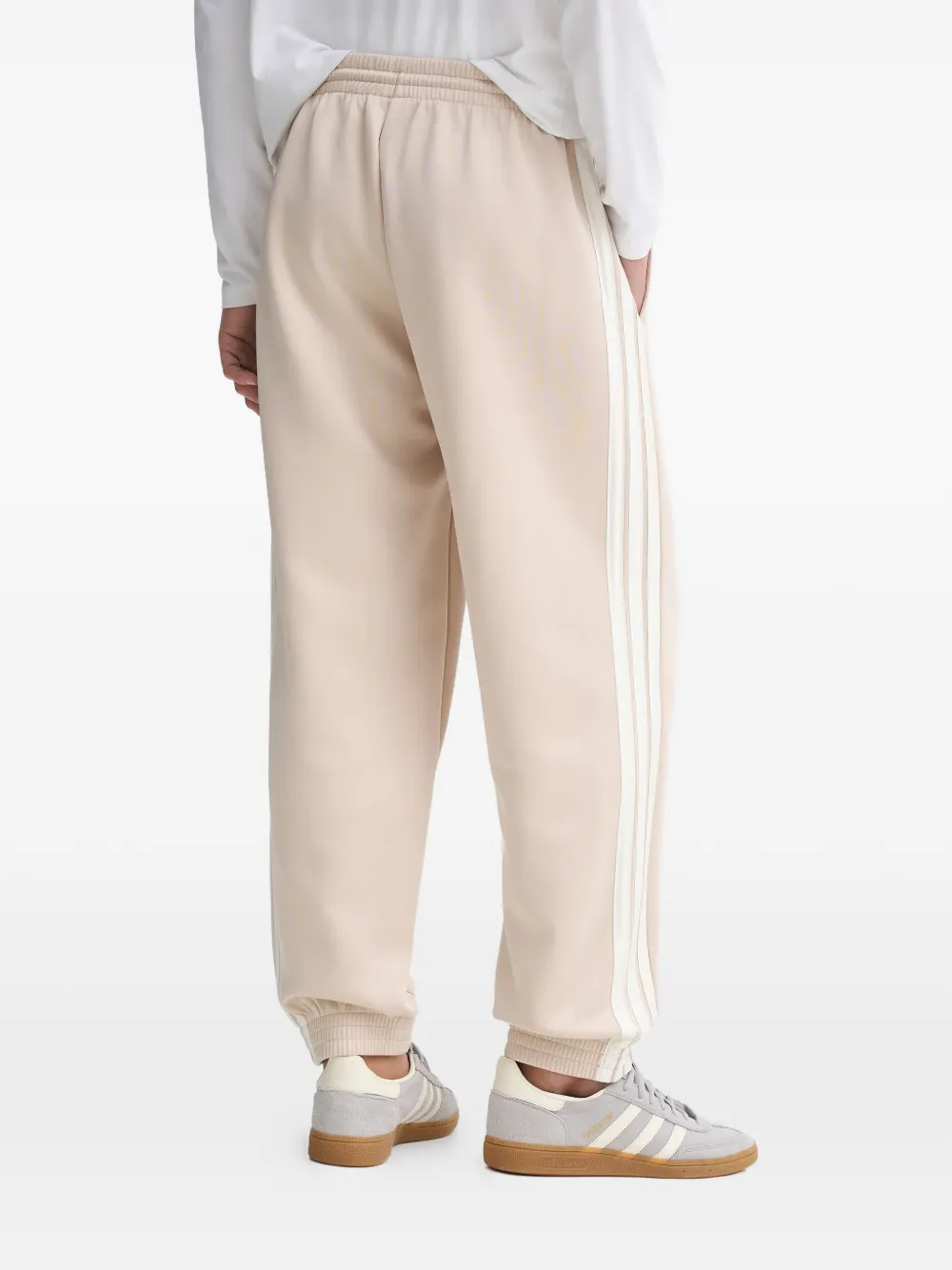 adidas logo-print track pants Beige