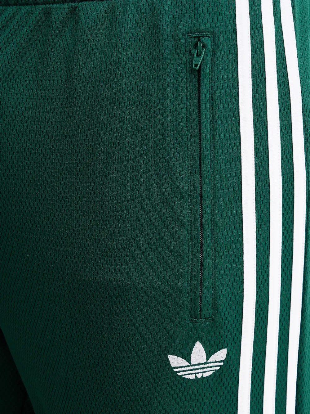 adidas side-stripe logo trousers Groen
