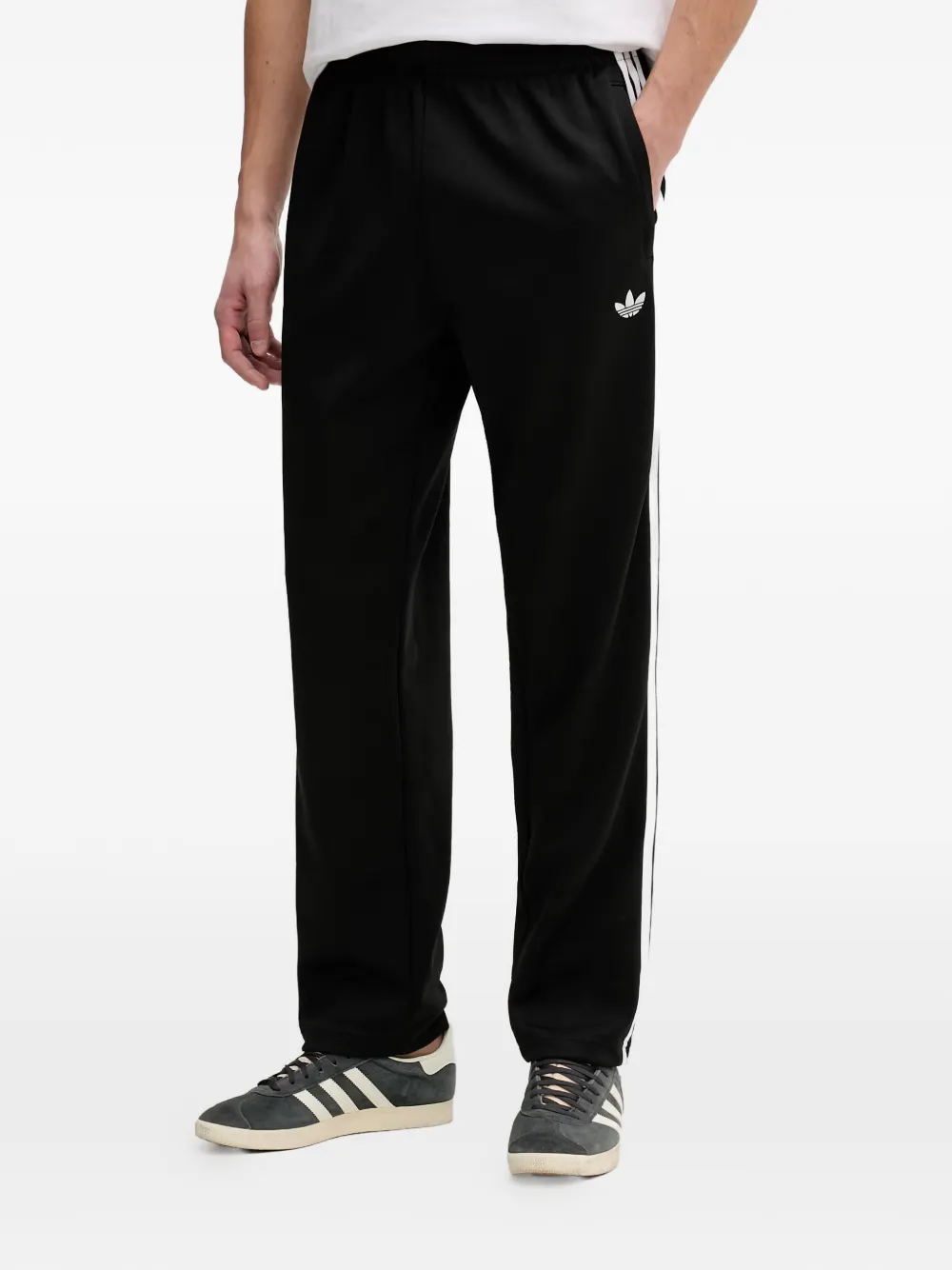 adidas logo-embroidered side-stripe track pants - Nero