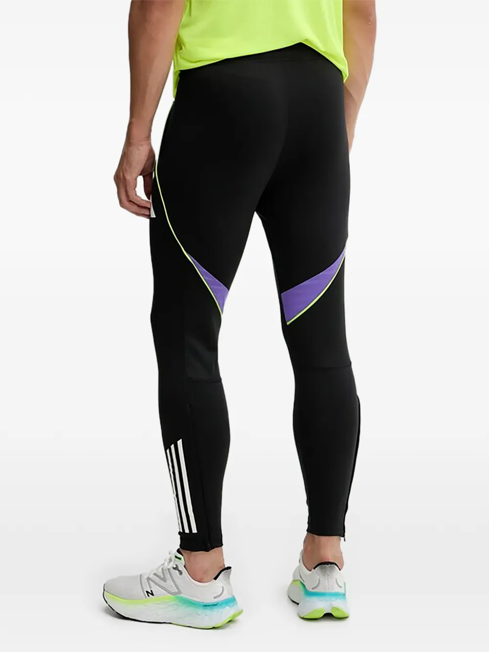 adidas Broek met drie strepen en vlakken Zwart