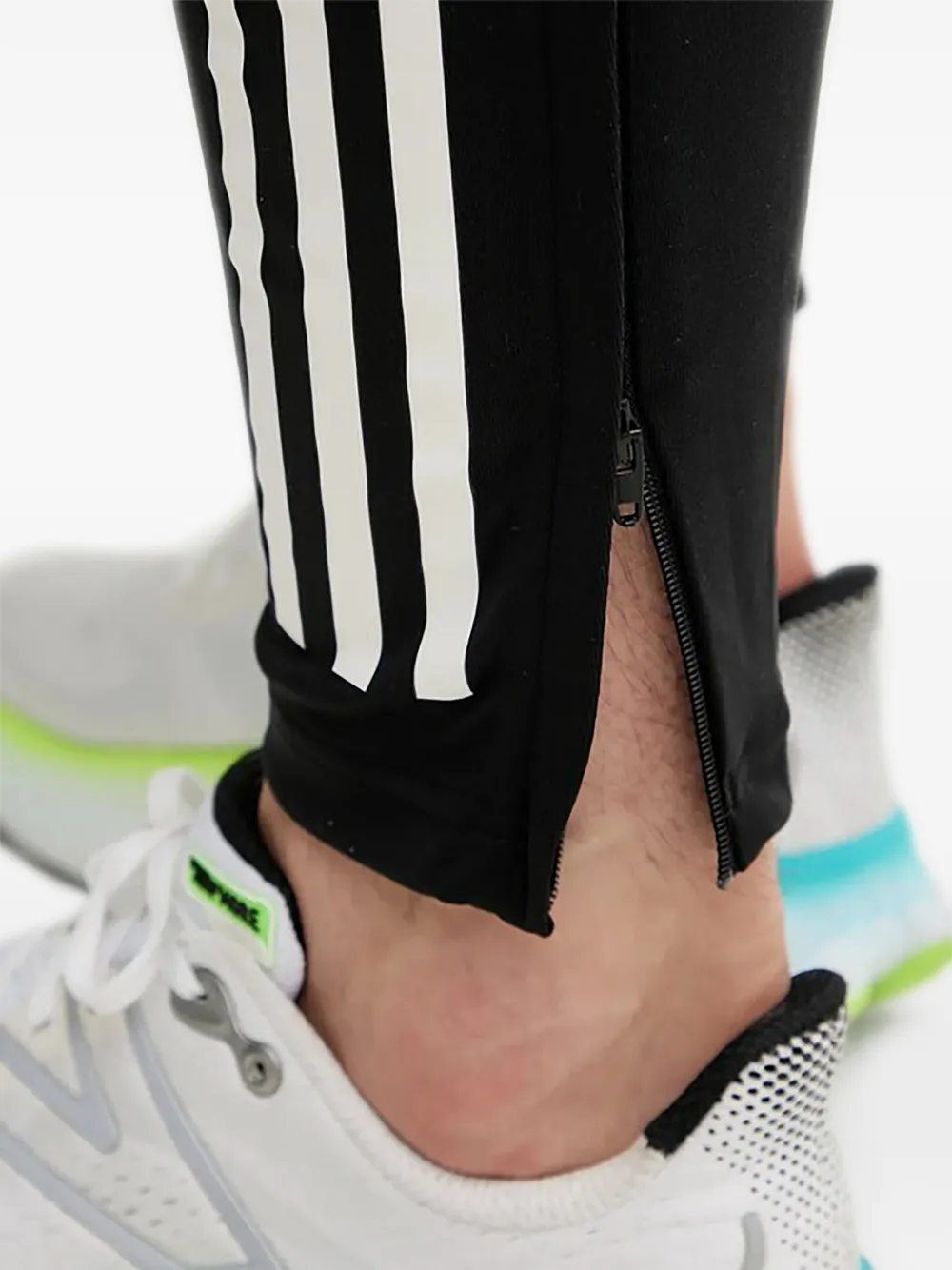 adidas Broek met drie strepen en vlakken Zwart