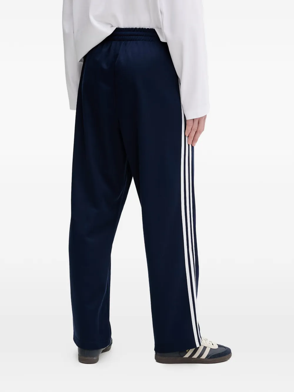 adidas Broek met streep en logo Blauw