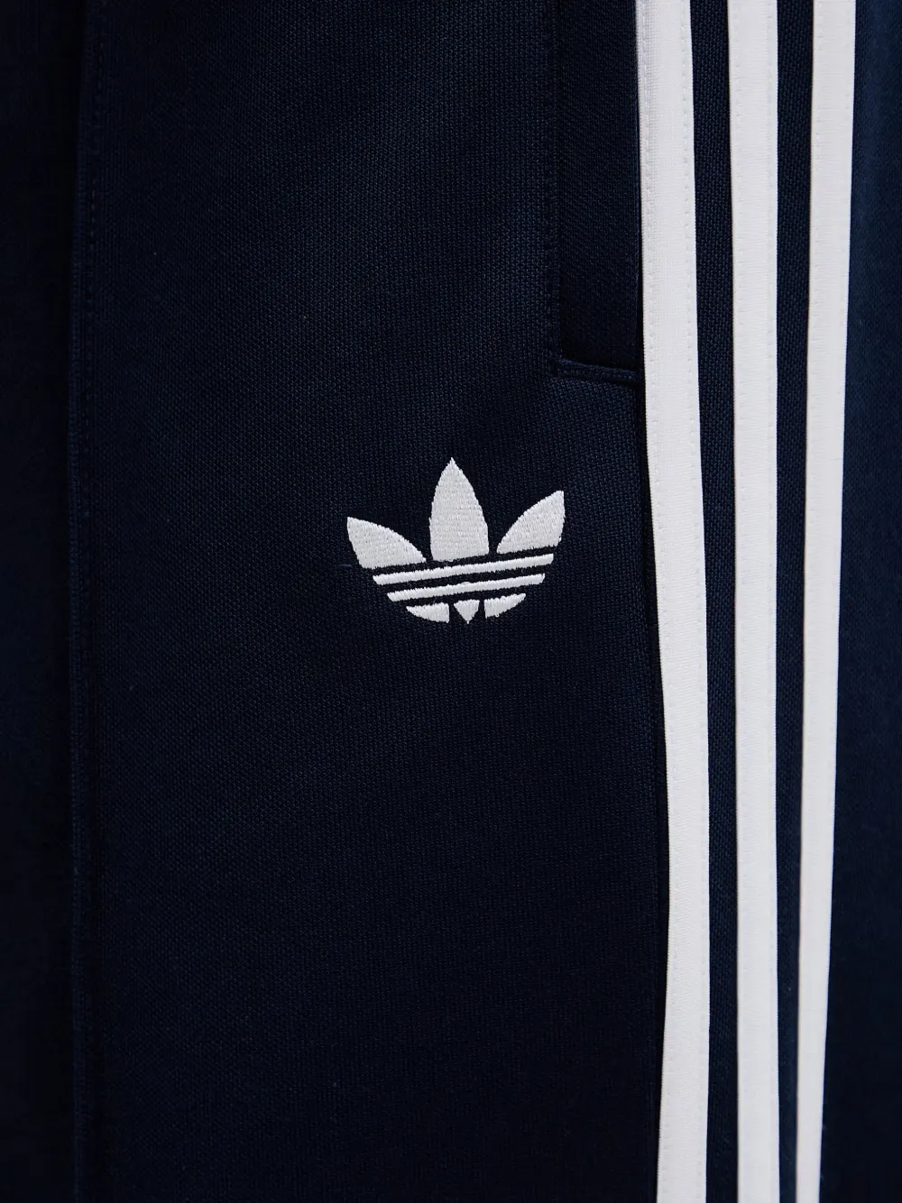 adidas Broek met streep en logo Blauw