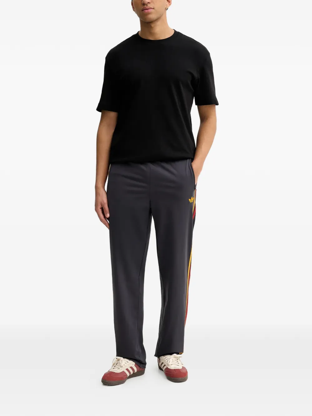 adidas Firebird trainingsbroek met zijstreep Grijs