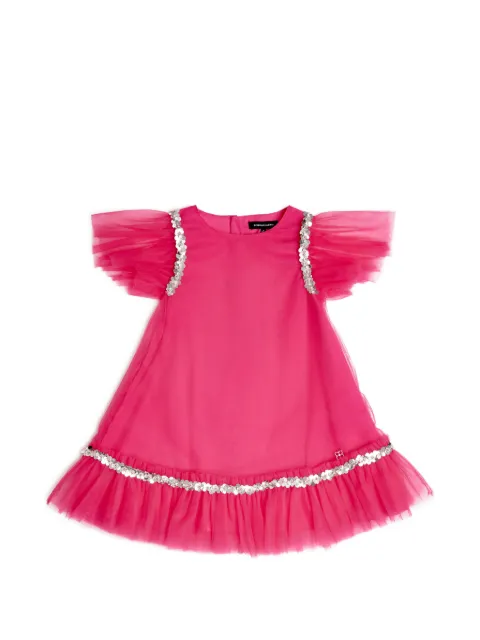 BCBG KIDS ruffled sequin-embellished dress