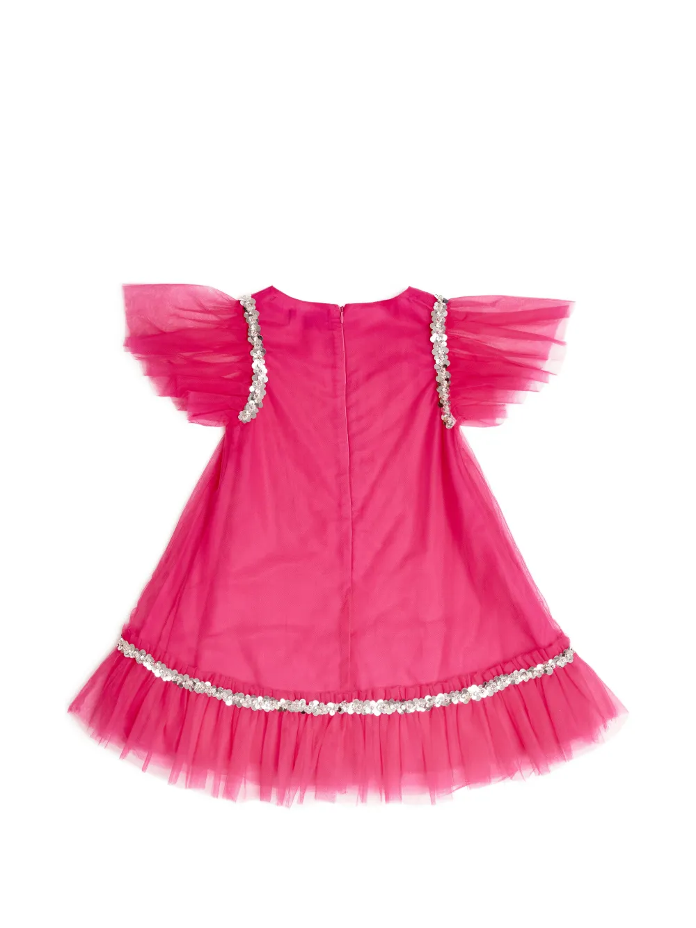  Bcbg Kids Ruffled Sequin-embellished Dress - Pink 