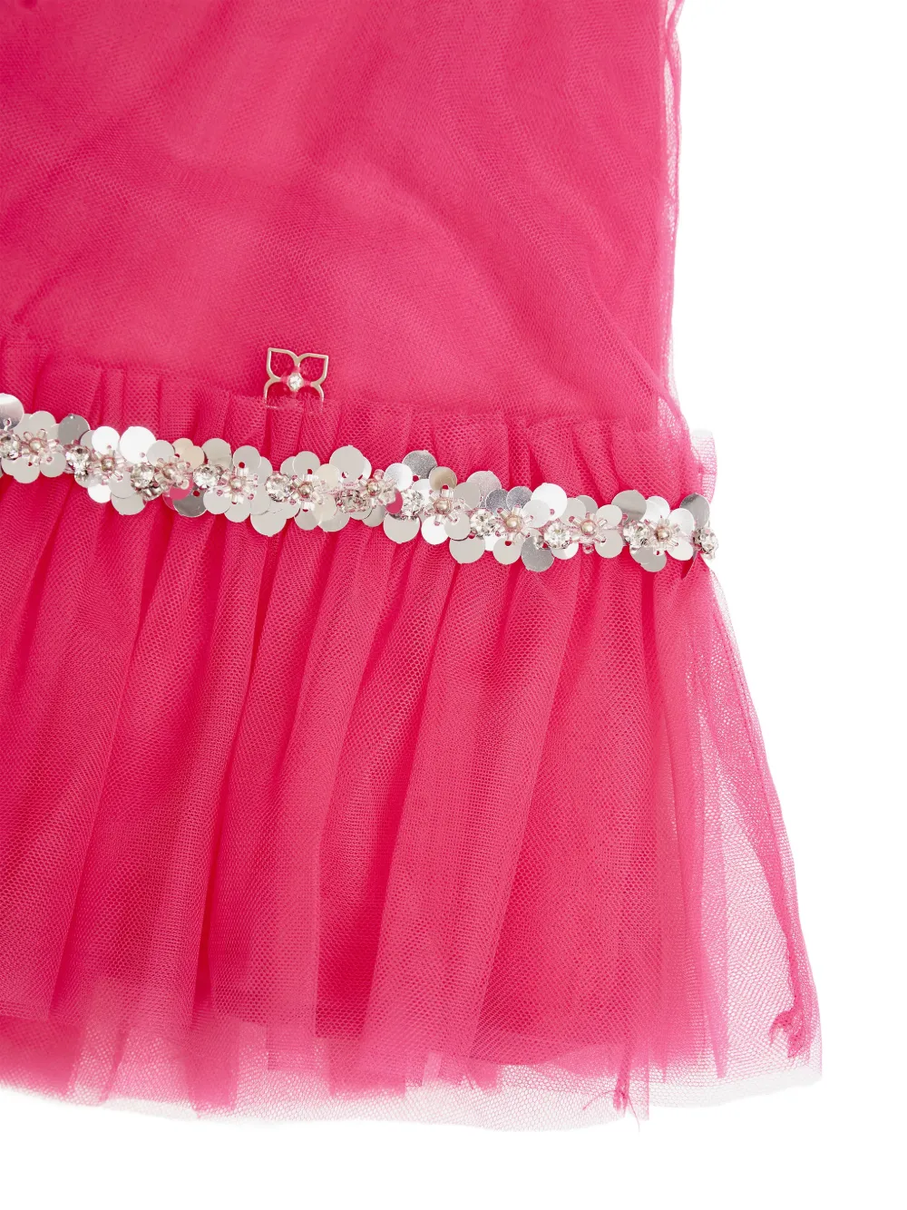 BCBG KIDS Jurk verfraaid met pailletten en ruches Roze