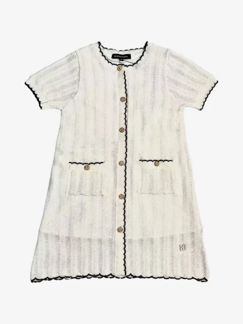 BCBG KIDS vestido con ribete y botones