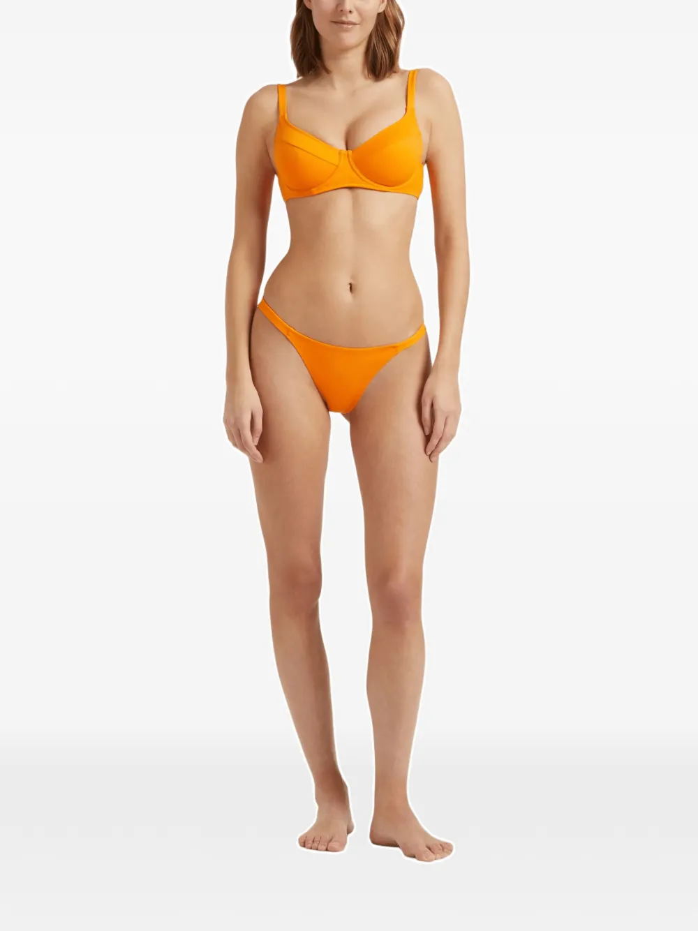 Vilebrequin Solid bikinitop met beugel - Oranje