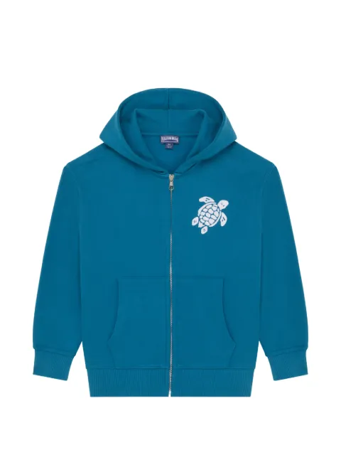 Vilebrequin Kids hoodie con logo bordado y cierre
