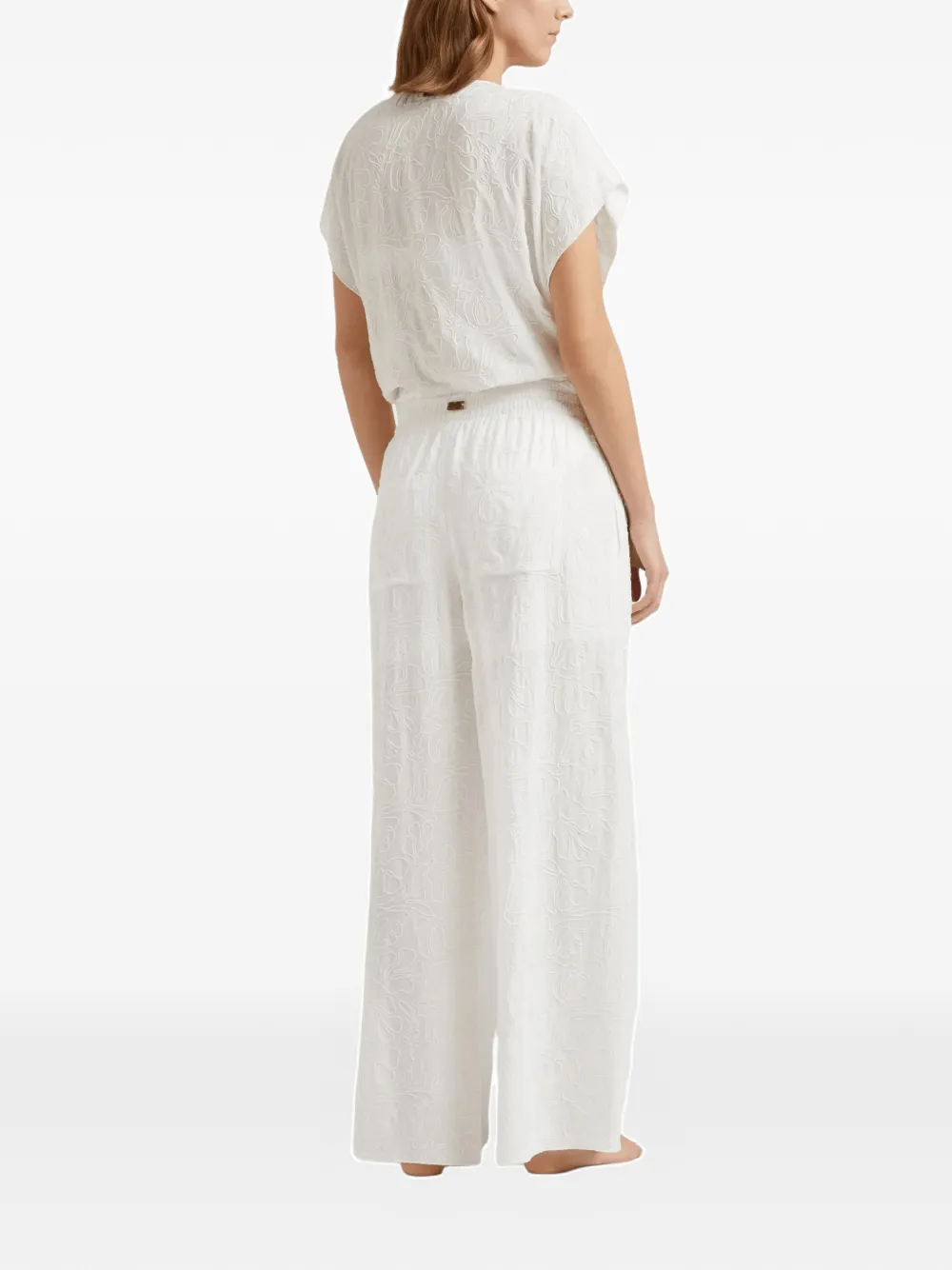  Vilebrequin Elastic-waistband Trousers - White 