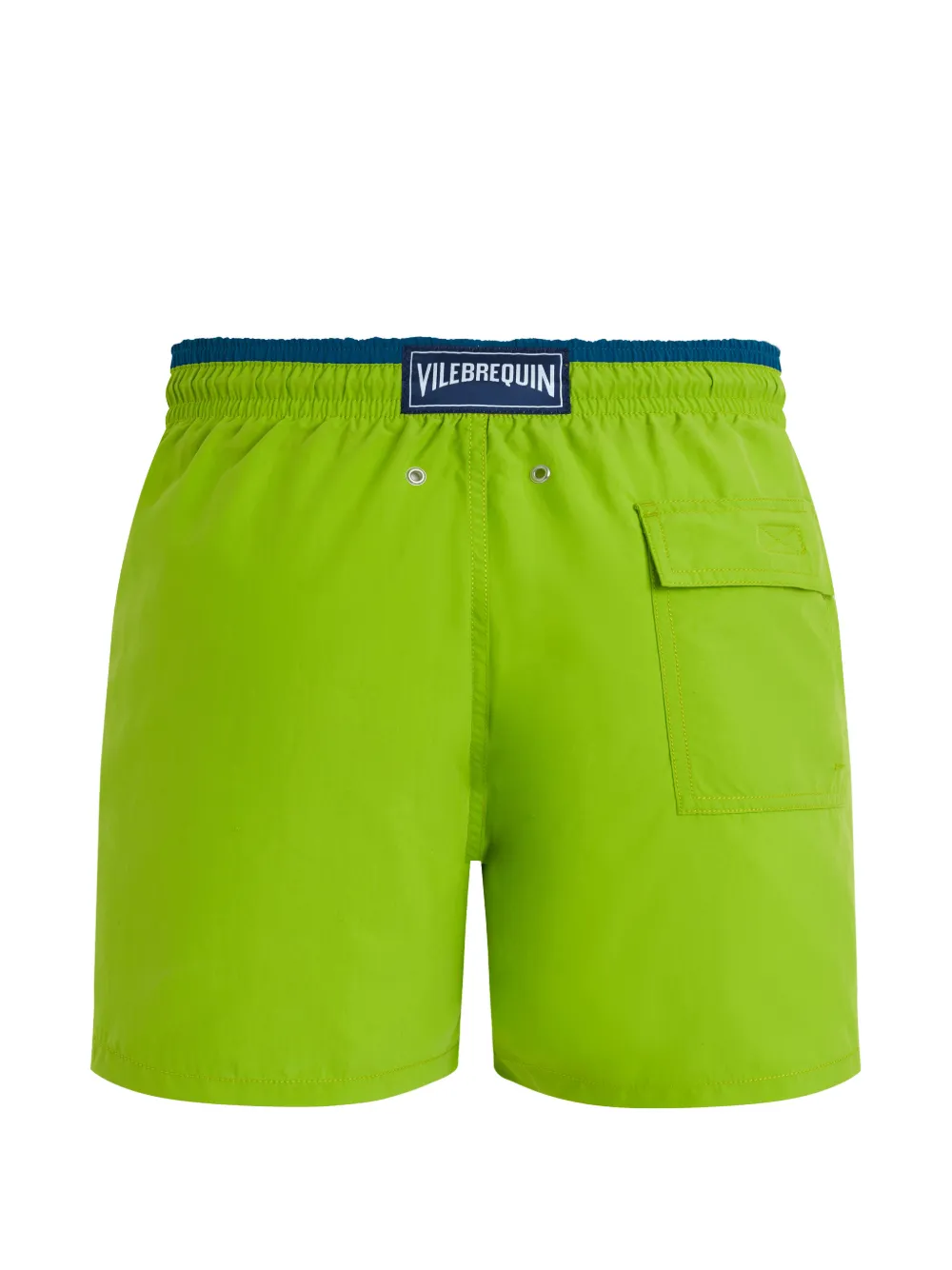 Drawstring Embroidered-Logo Swim Shorts