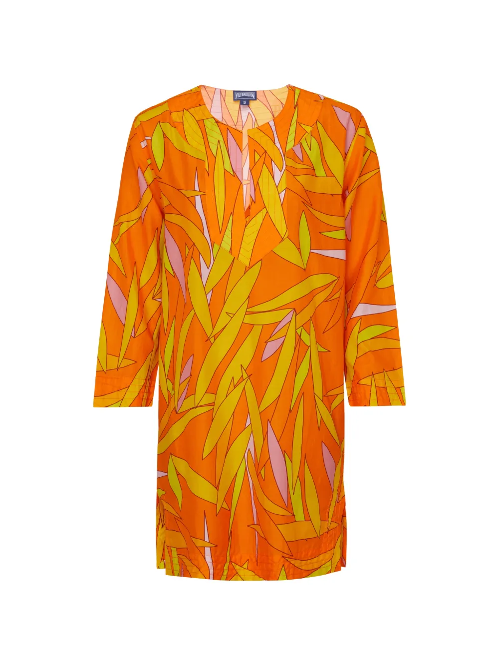 Vilebrequin Three-quarter Sleeves Kaftan In Orange