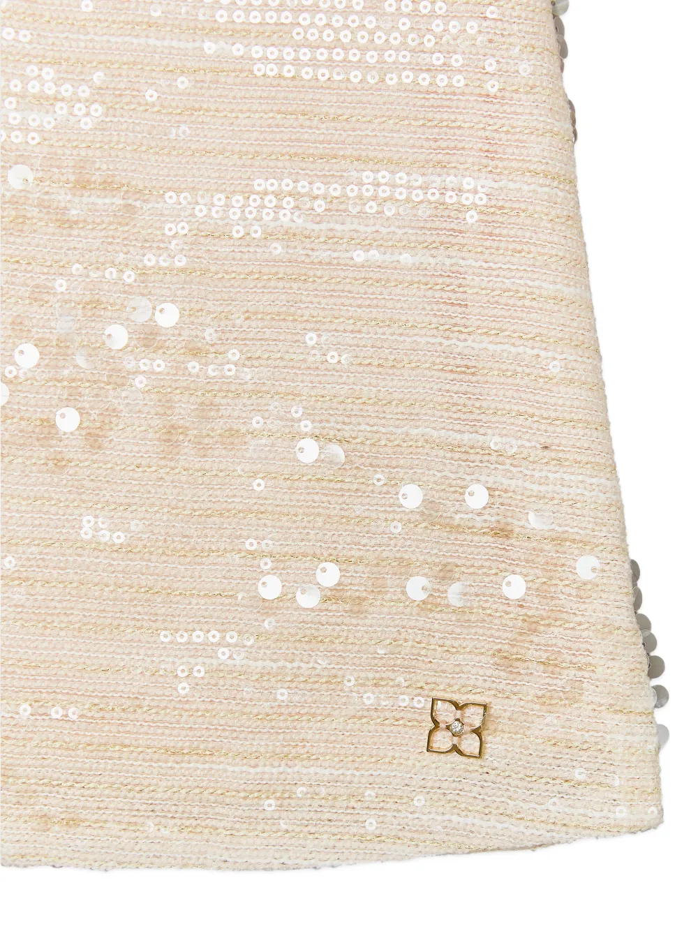  Bcbg Kids Sequin Ruffle Dress - Neutrals 