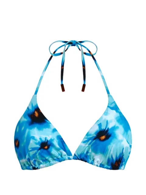 Vilebrequin triangle floral bikini top