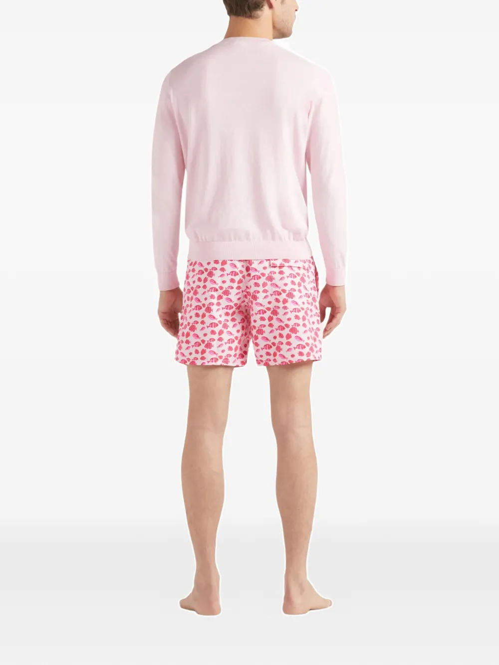 Jacquard Turtle Crew-Neck Sweater