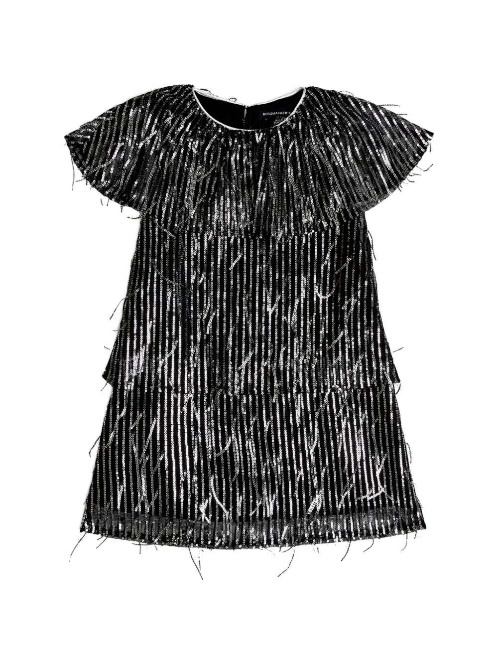 BCBG KIDS sequin tassel dress - Nero