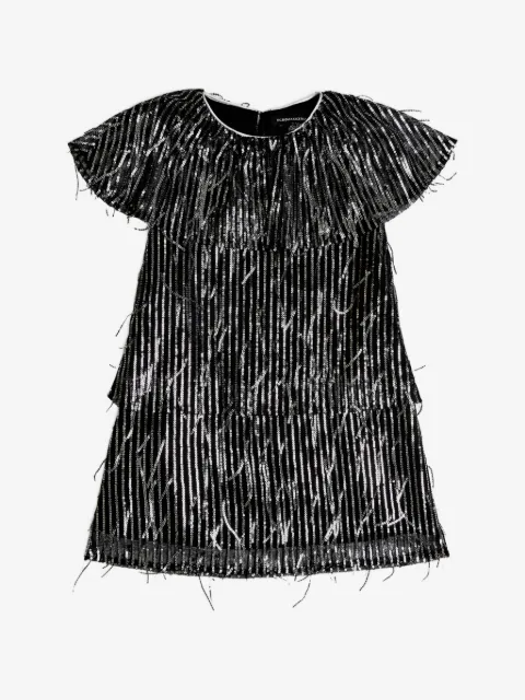 BCBG KIDS vestido bordado con lentejuelas