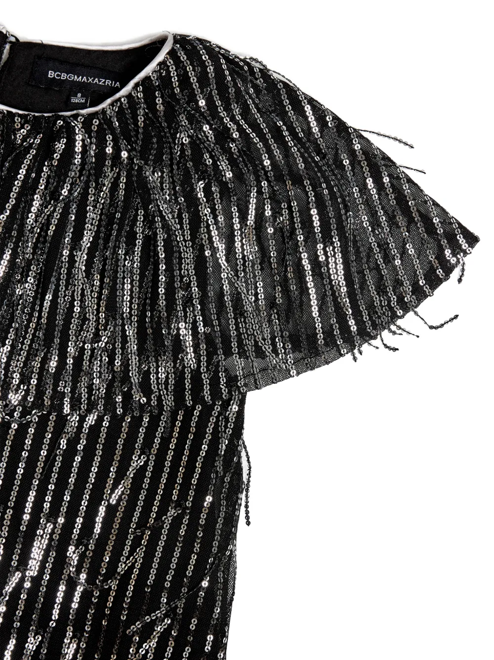 BCBG KIDS Jurk met pailletten en kwastje Zwart