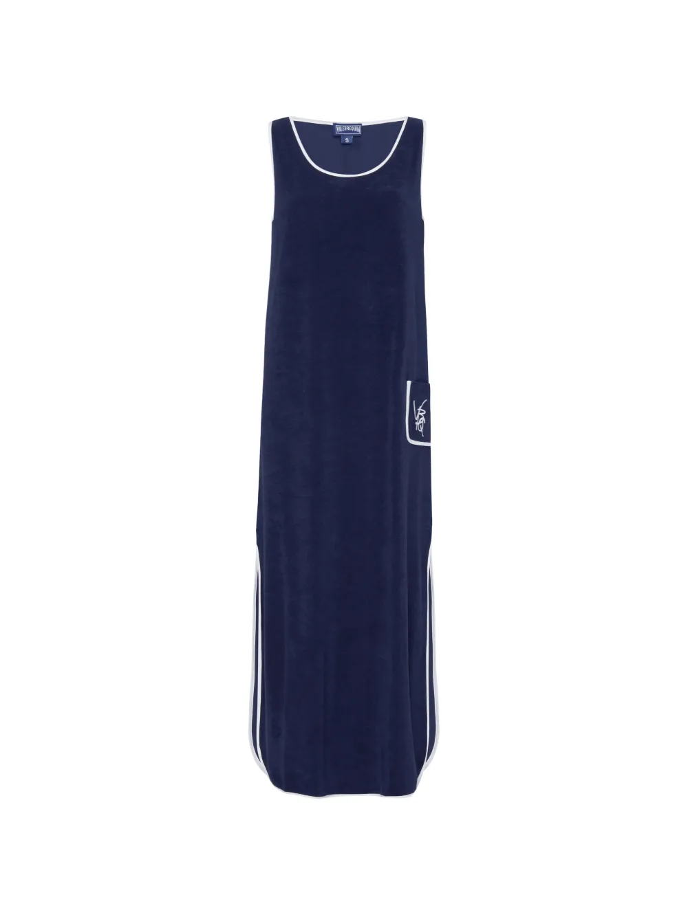 Vilebrequin contrasting-trim maxi dress - Blau