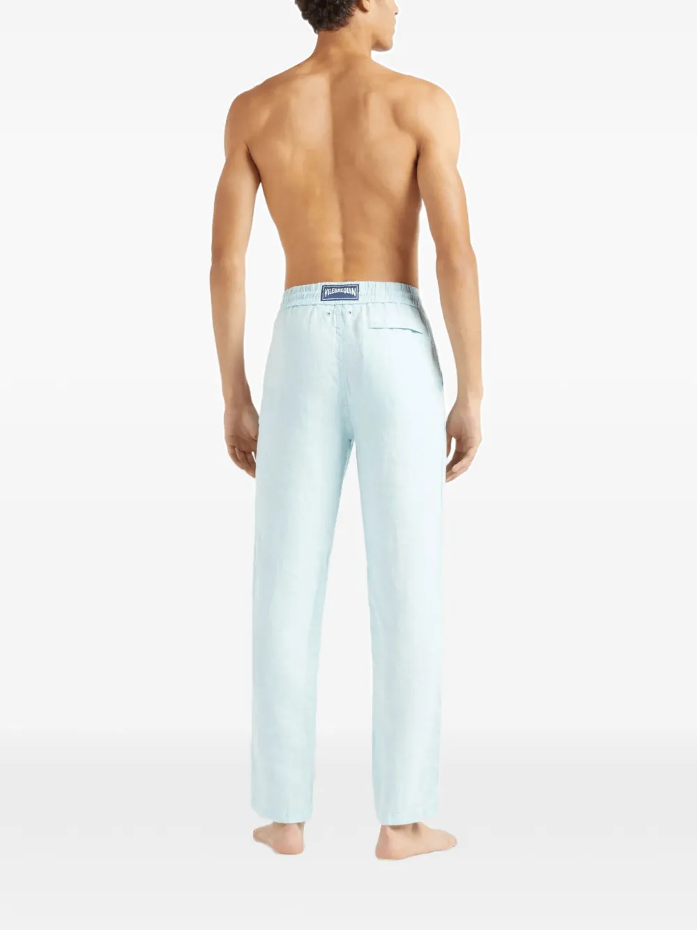  Vilebrequin Linen Drawstring Trousers - Blue 