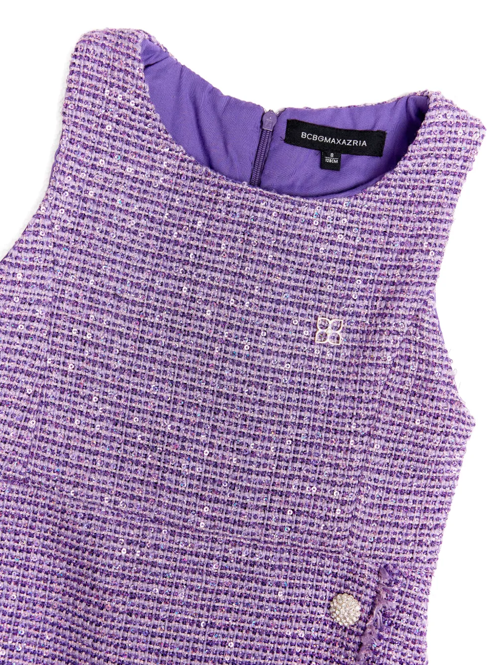 BCBG KIDS Jurk verfraaid met franje Paars