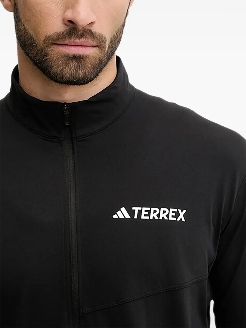 adidas T-shirt met rits Zwart