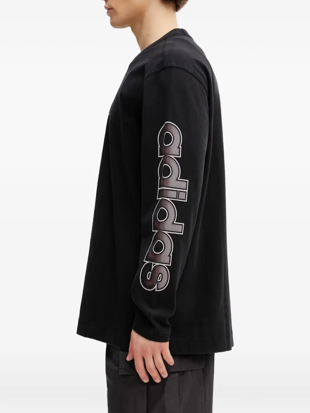 adidas 90s Alternative Sport Archive logo-print long-sleeve T-shirt Zwart