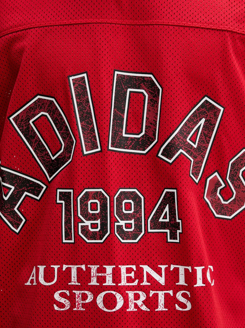 adidas V-neck sports T-shirt Rood