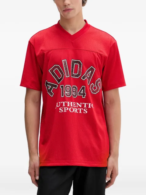 adidas V-neck sports T-shirt