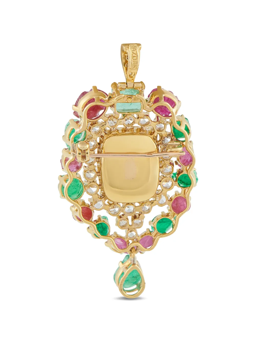  Gazdar Diamond Brooch - Gold 