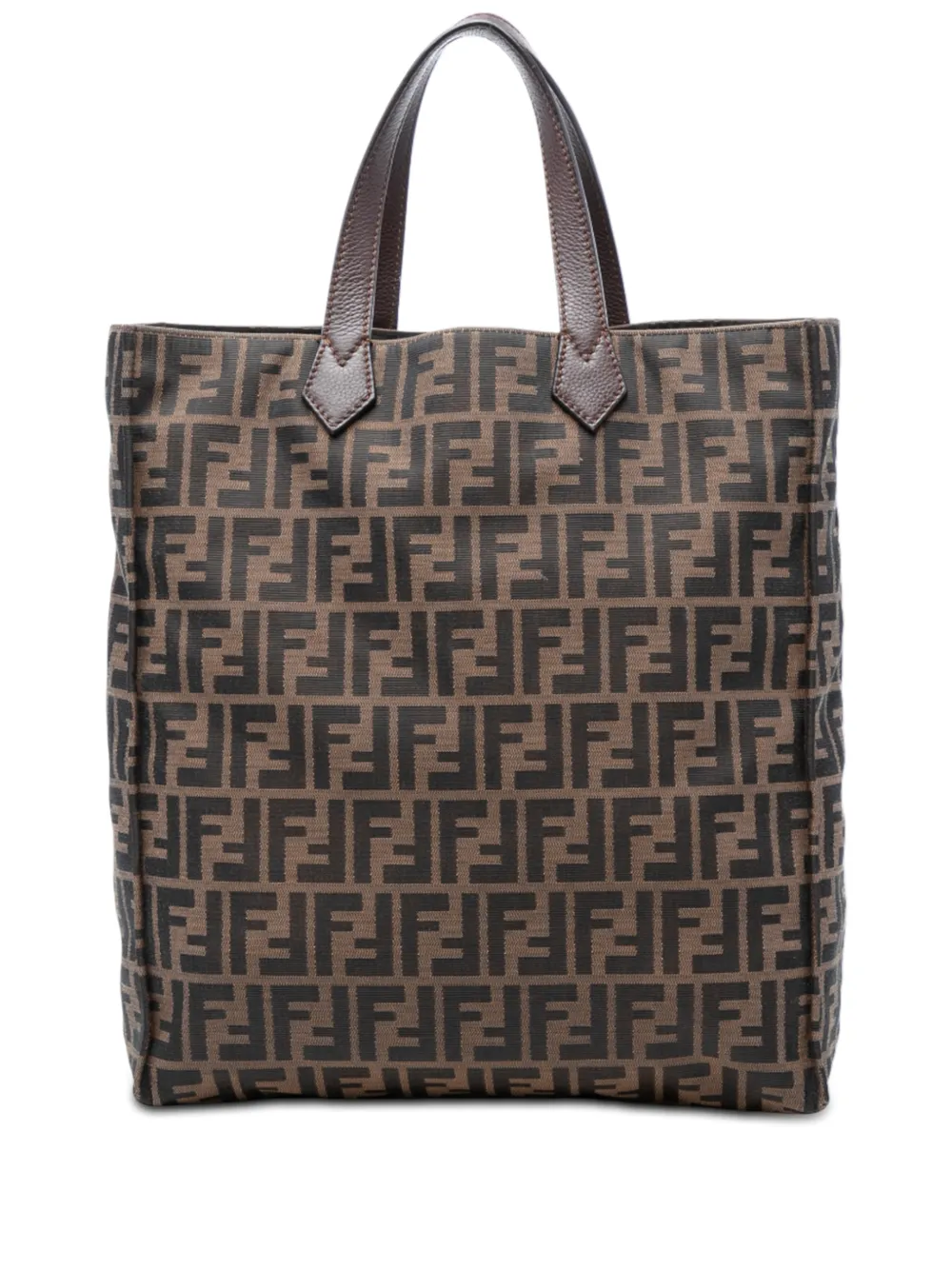 Fendi Pre-Owned 2010-2026 Zucca Canvas Vertical Shopping tote bag - Marrone
