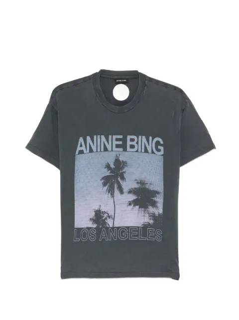 ANINE BING palm-print T-shirt