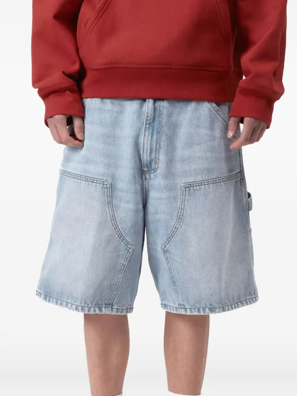 Carhartt WIP Double Knee Panelled Denim Shorts | Blue | FARFETCH