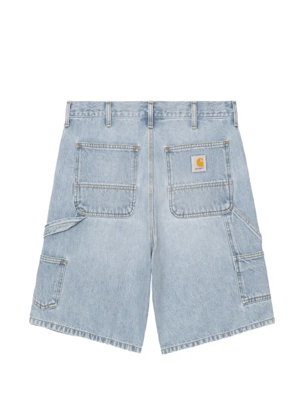 Carhartt WIP Double Knee Panelled Denim Shorts | Blue | FARFETCH