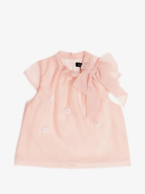 BCBG KIDS top con estampado floral y moño