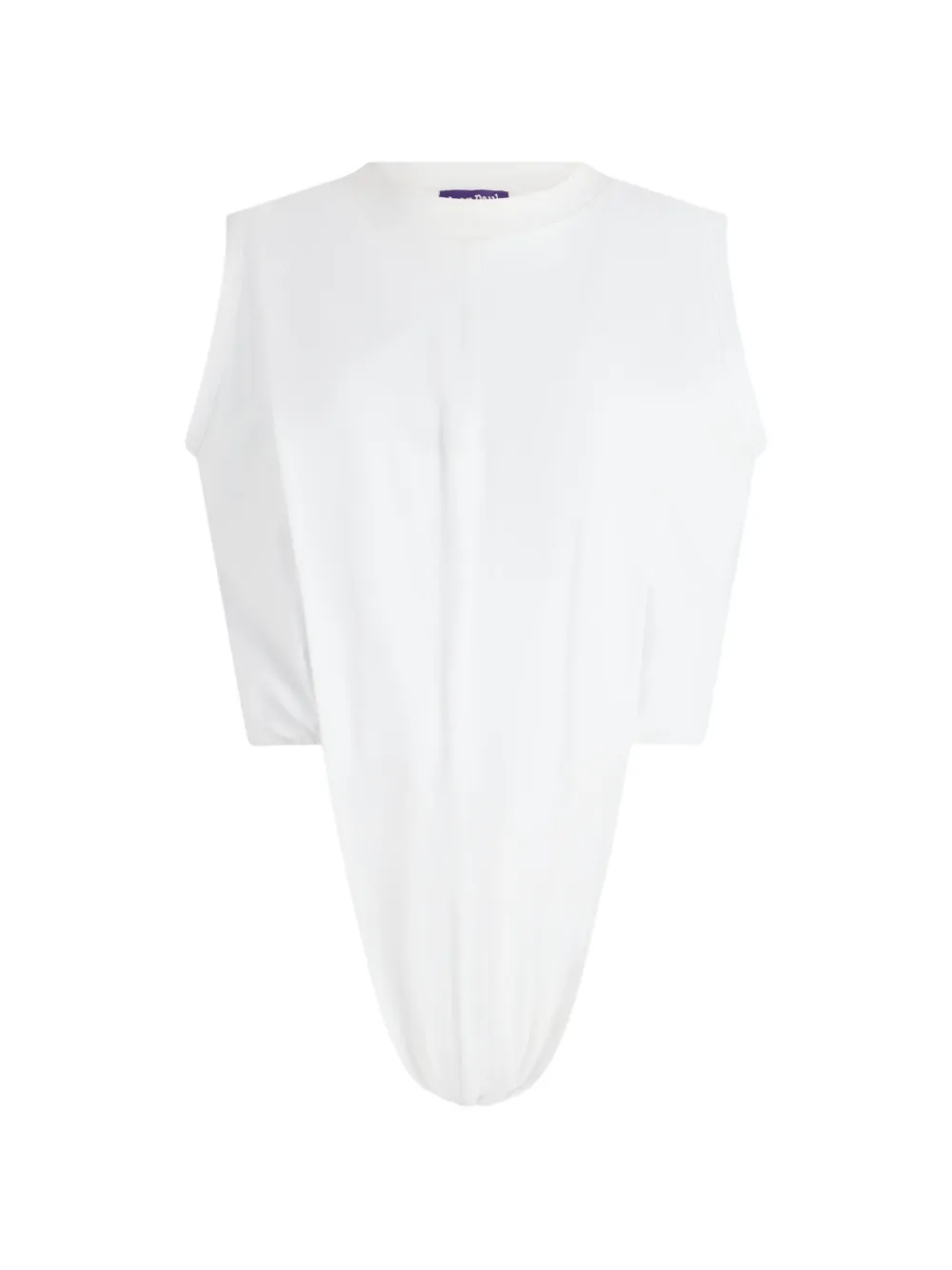 Jean Paul Gaultier The Twisted Cotton Bodysuit In White