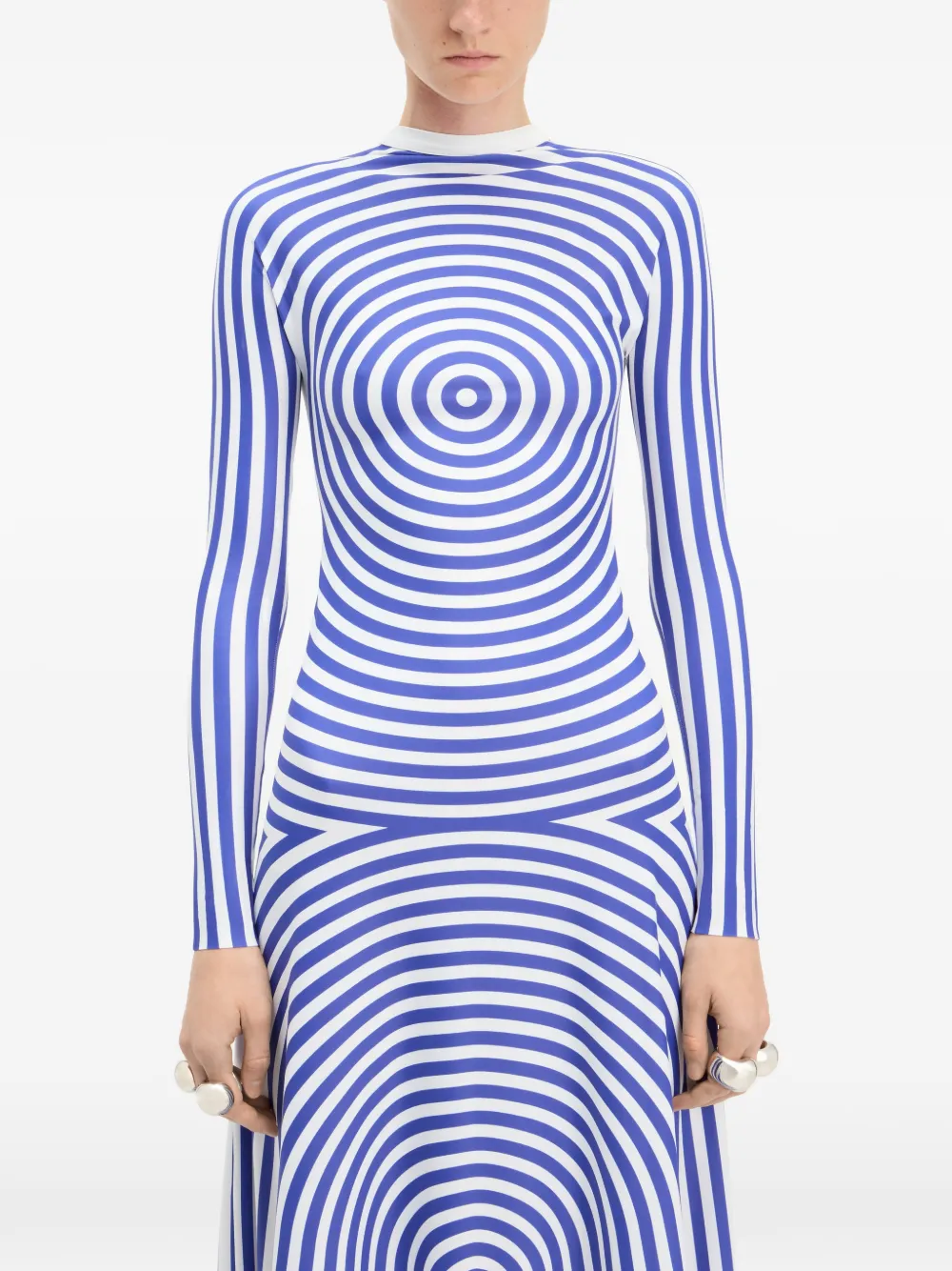 Jean Paul Gaultier The Blue Target maxi-jurk Blauw