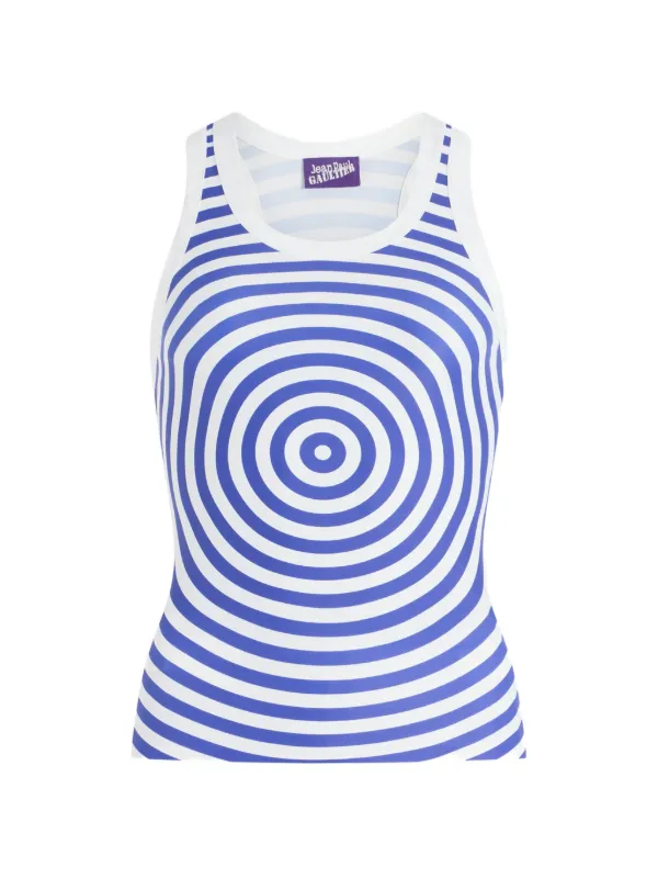 Jean Paul Gaultier The Target Tank Top in Blue