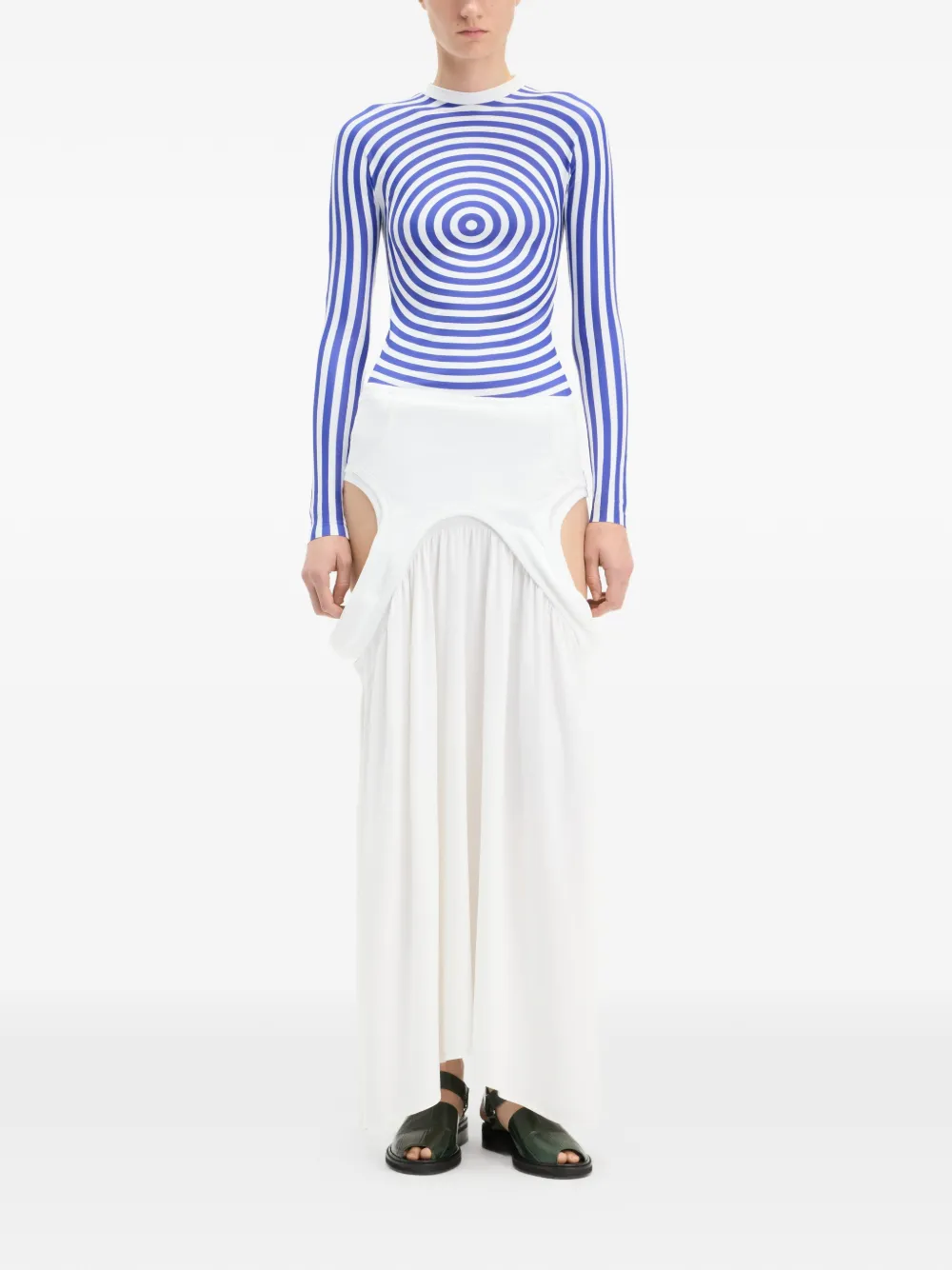  Jean Paul Gaultier The Blue Target Crewneck Top 