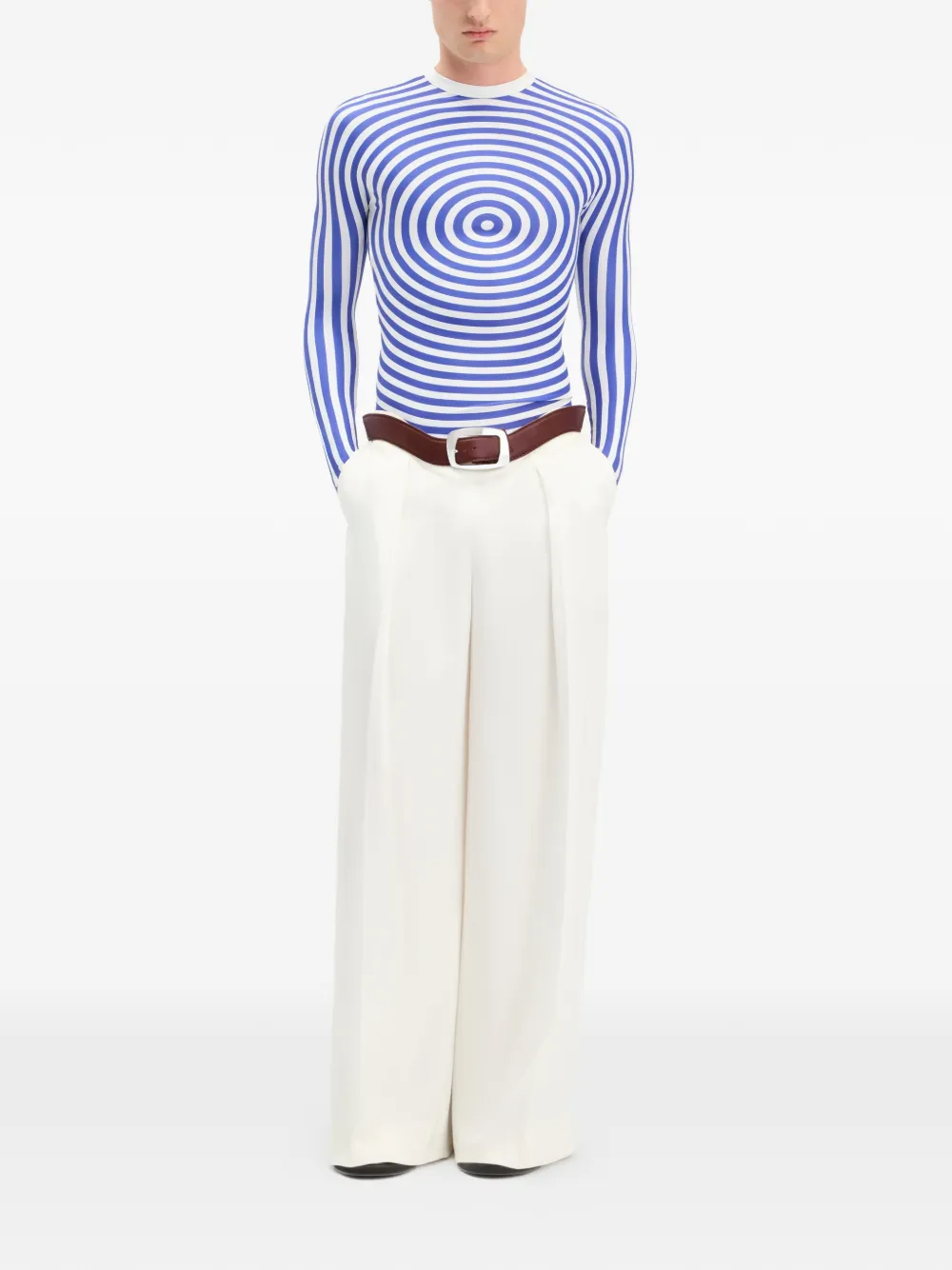  Jean Paul Gaultier The Blue Target Crewneck Top 