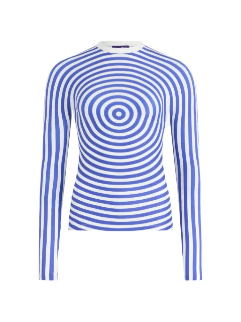 Jean Paul Gaultier haut The Blue Target à col rond