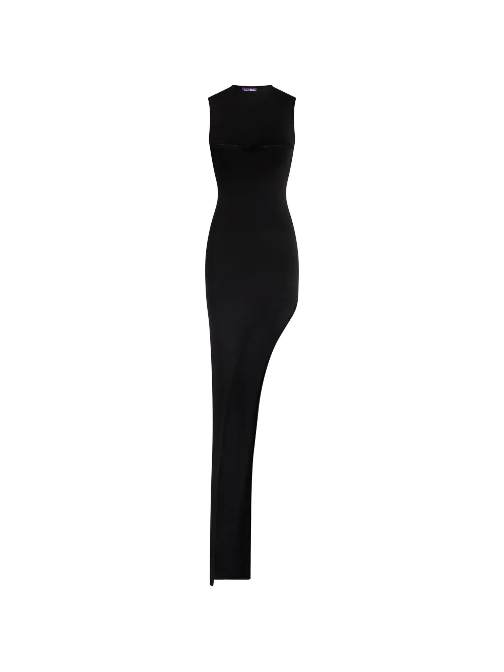 Jean Paul Gaultier asymmetrical long dress - Schwarz