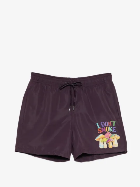 Melt print drawstring shorts