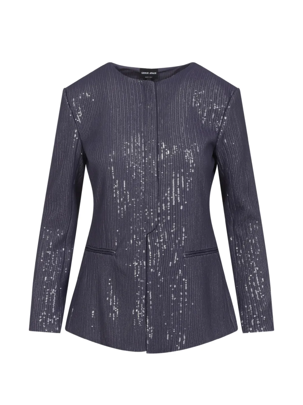 Giorgio Armani embellished lonh-sleeve jacket - Viola