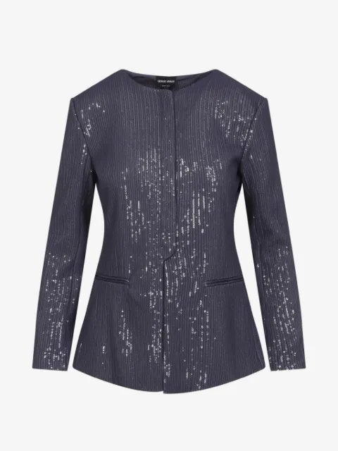 Giorgio Armani embellished lonh-sleeve  jacket