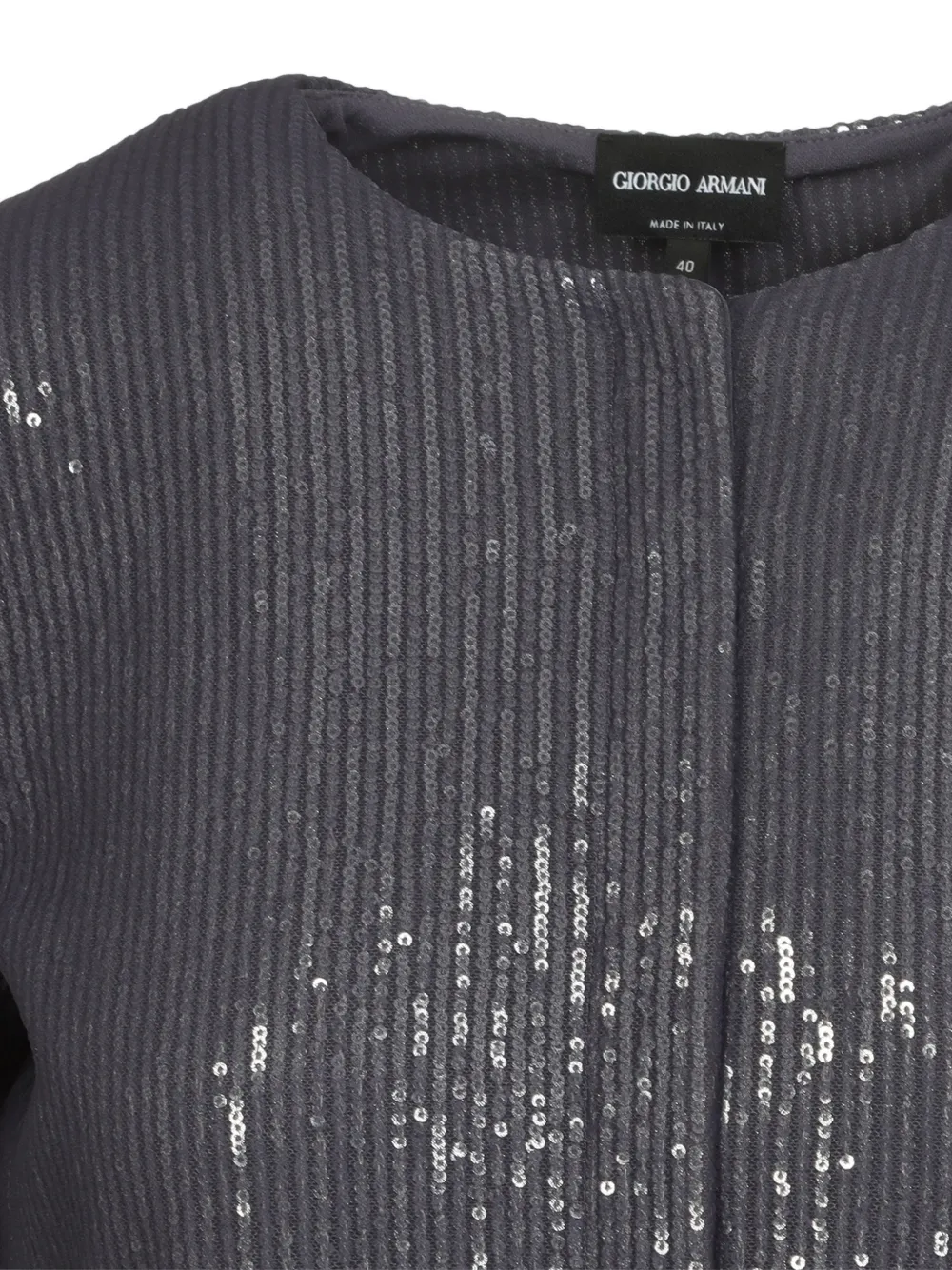 Giorgio Armani Verfraaid jack met lange mouwen Paars