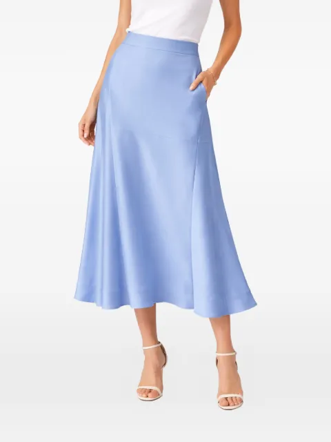 SILK95FIVE Chamonix flared midi skirt