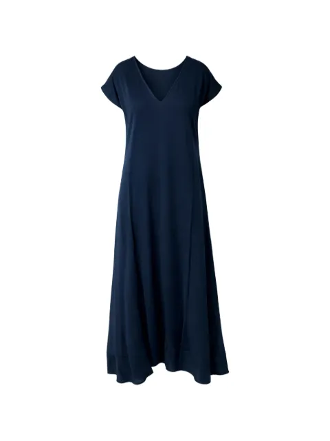 SILK95FIVE V-neck midi dress